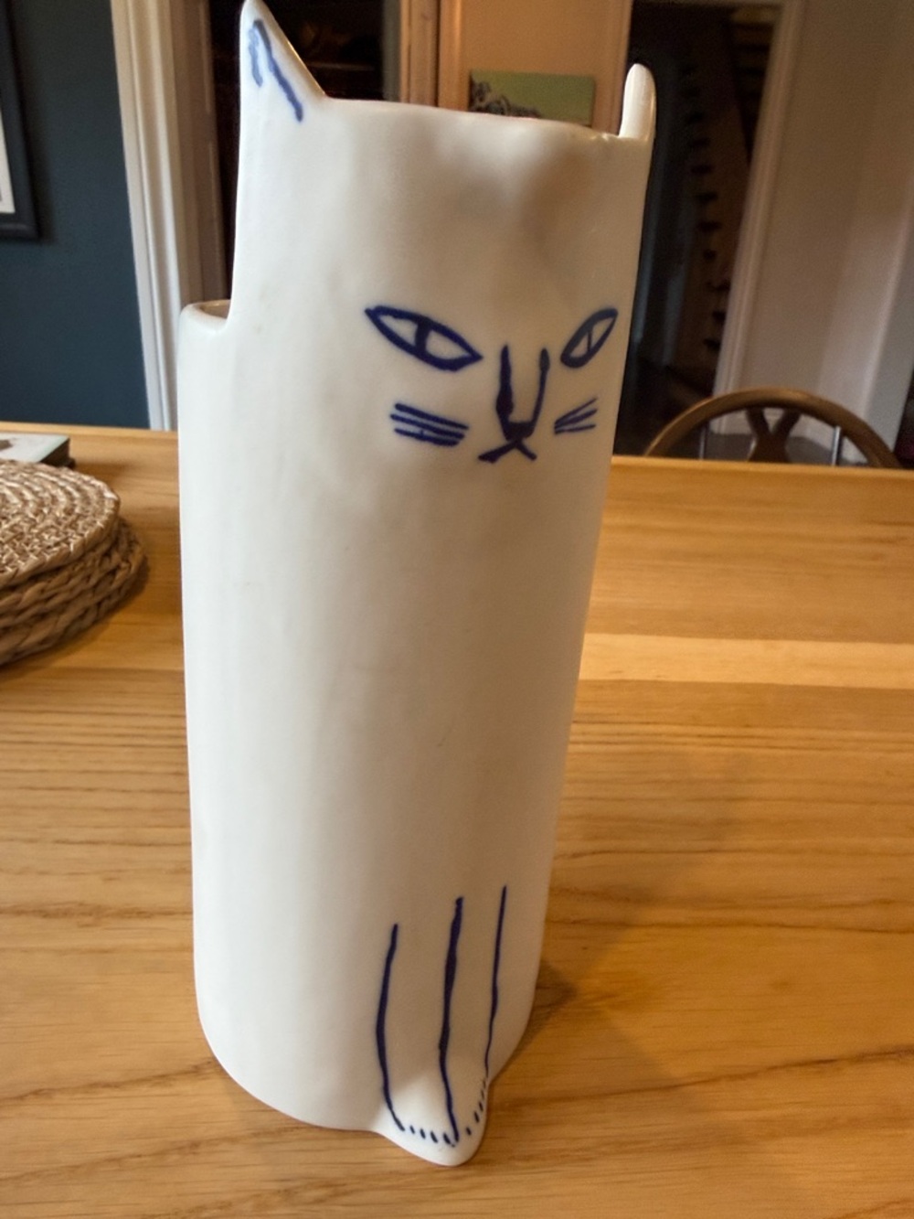 Kaye Blegvad Ceramic Cat Vase /Measuring Pitcher from Anthropologie